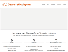 Tablet Screenshot of discoursehosting.com